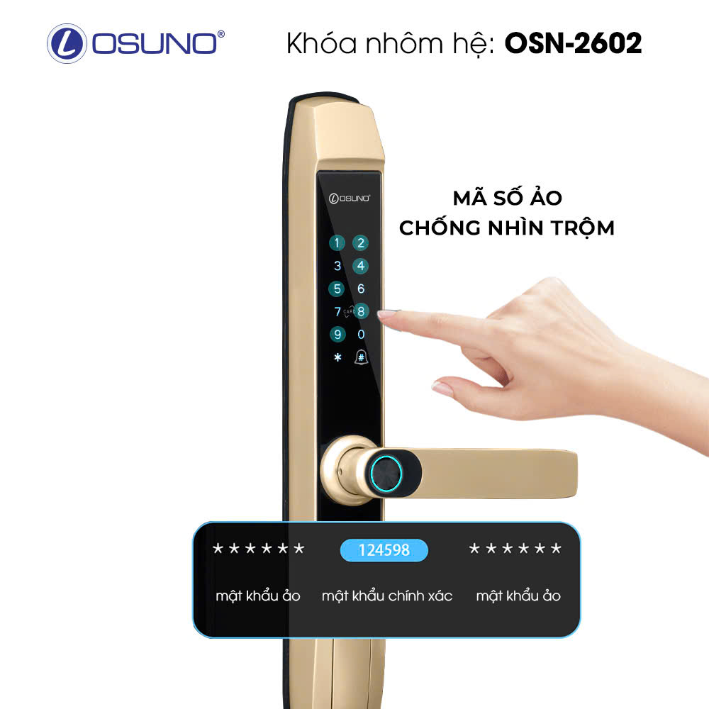 KHÓA THÔNG MINH OSN-2602 VỚI 5 TÍNH NĂNG MỞ KHÓA